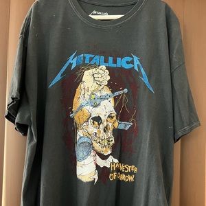 METALLICA SHIRT XL OVERSIZED WOMENS TOP